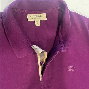 Burberry Rich Purple Polo Shirt for Men
